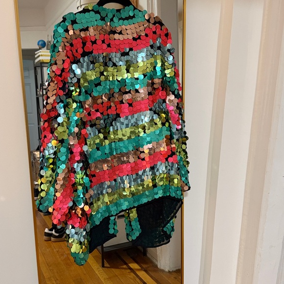 EUC ASOS Sequin Open Kimono - Picture 3 of 5